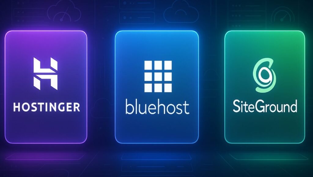 Hostinger vs Bluehost vs SiteGround