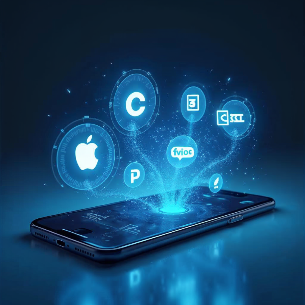 iPhone showing Claude, Gemini, and ChatGPT AI options inside iOS 27 Apple Intelligence Extensions interface